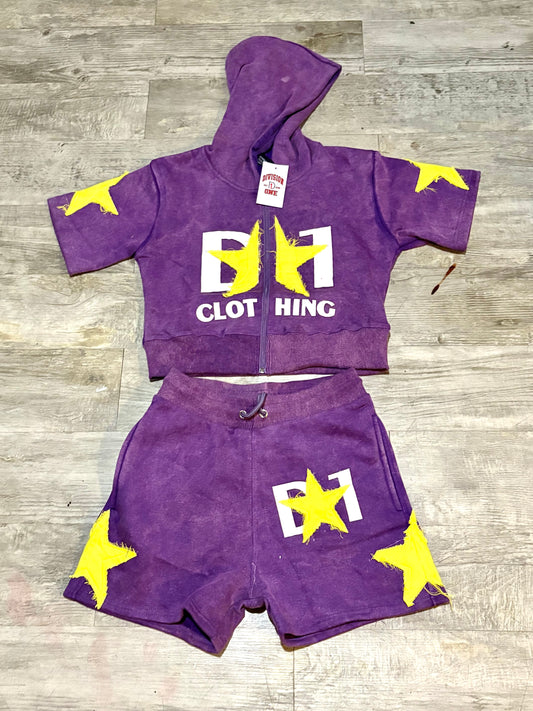 Ladies 2piece D1 shorts set