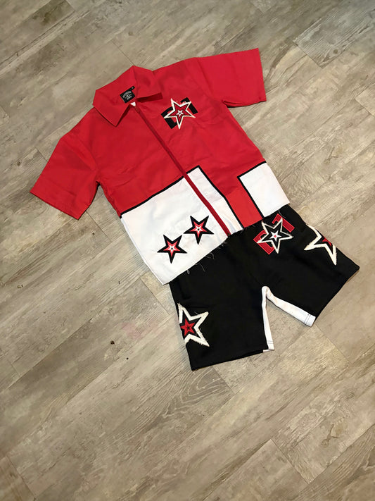 D1 fire 2tone short set